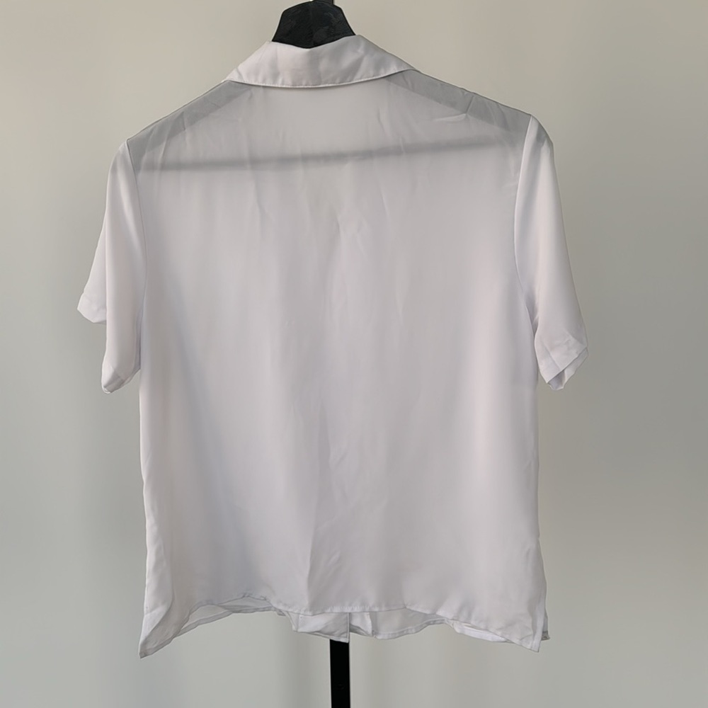 Notations Women’s White Button Down Half Sleeve T… - image 6